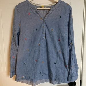 White Stuff UK embroidered shirt